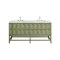 James Martin Vanities Emmeline 72in Double Vanity, Pebble Oak w/ 3 CM Eternal Jasmine Pearl Top D100-V72-PBO-3EJP - alternate 3